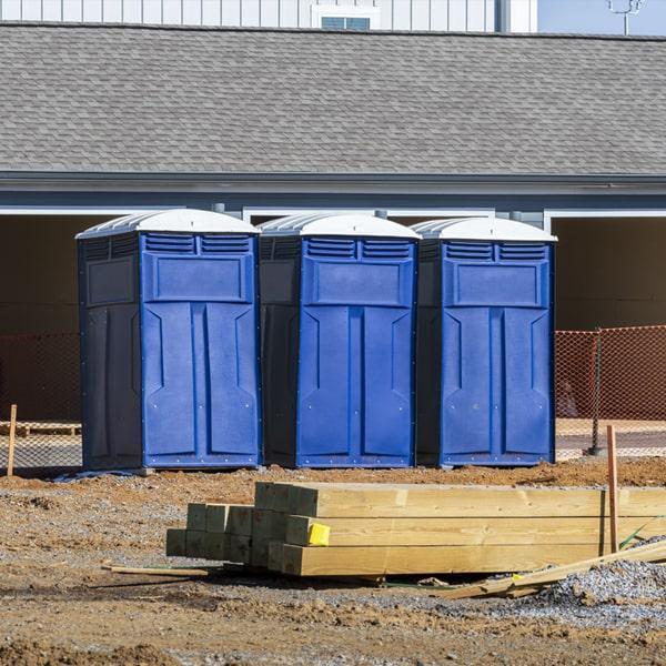 Heavy-duty construction site porta potty in Burlington, Vermont
